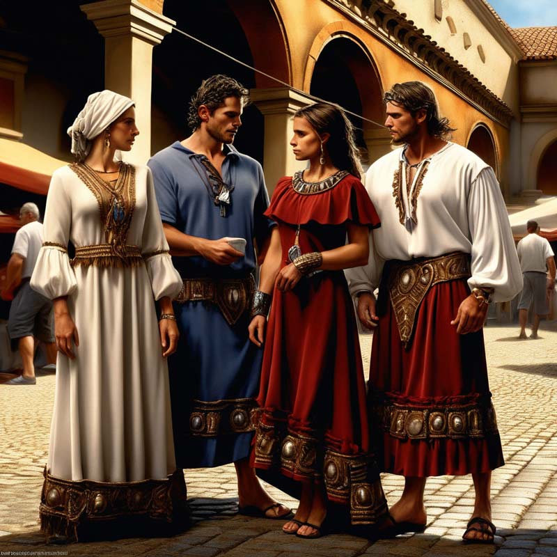 سبک لباس رومیان باستان